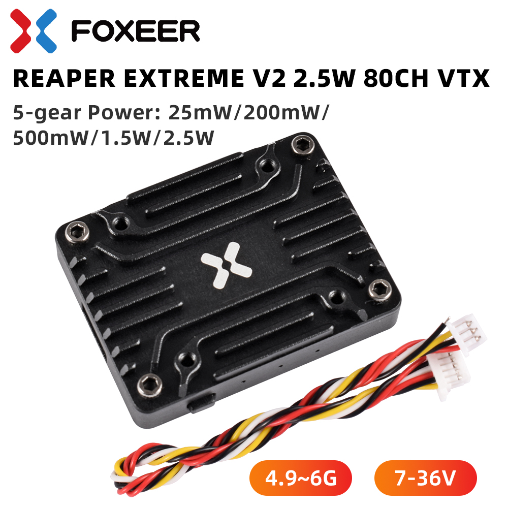 (súper descuento) Transmisor d - Foxeer Reaper Extreme 2.5W Vtx reseña y precio